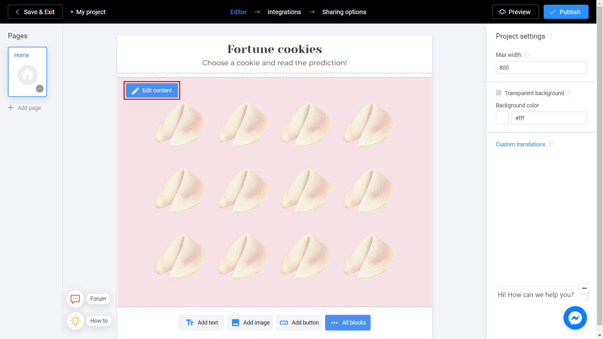 How to create a Fortune Cookie game Interacty Help Center